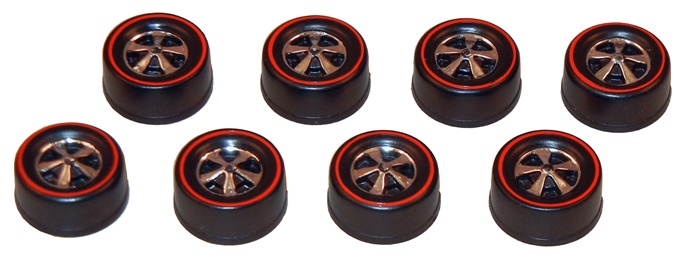 8 Deep Dish Bearing Style Wheels - Bright Chrome Finish, All Medium Size