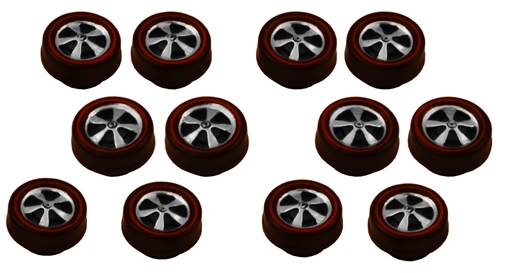 12 Deep Dish Bearing Style Wheels - Original Dull Chrome Finish, All Small Size