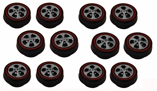 12 Hong Kong Bearing Style Wheels - Original Bright Chrome Finish, All Small Size