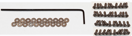40 Stainless Steel 1-72 Button-Head Rivets with Washers and Hex Wrench